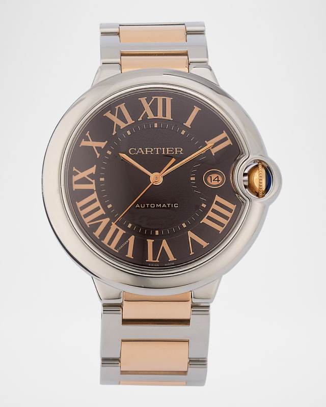 Cartier Stainless Steel and 18K Rose Gold Ballon Bleu 42mm Vintage 2010s Watch